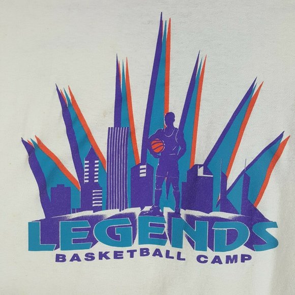 Vtg 90s Starter Legends Basketball Camp T-Shirt XL
